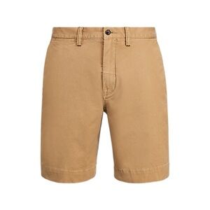 Polo by Ralph Lauren Men's Brown Flat Front Shorts 9”